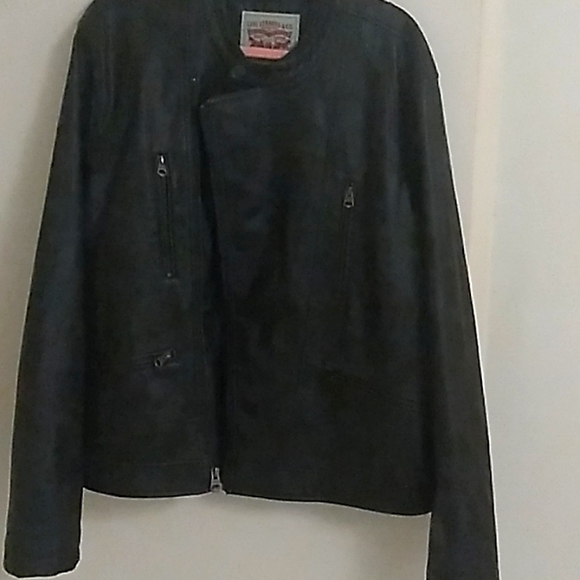 Leather biker jacket - Picture 1 of 2